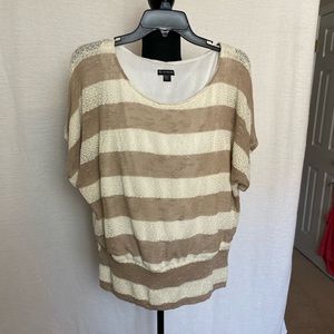 GC Beige and cream top